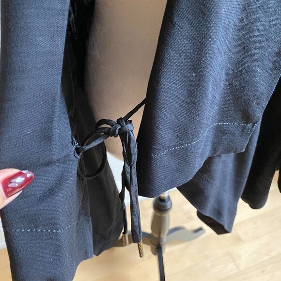 BOSS Orange Open Cascade Jacket sz 6 Black Wool - Picture 5 of 8